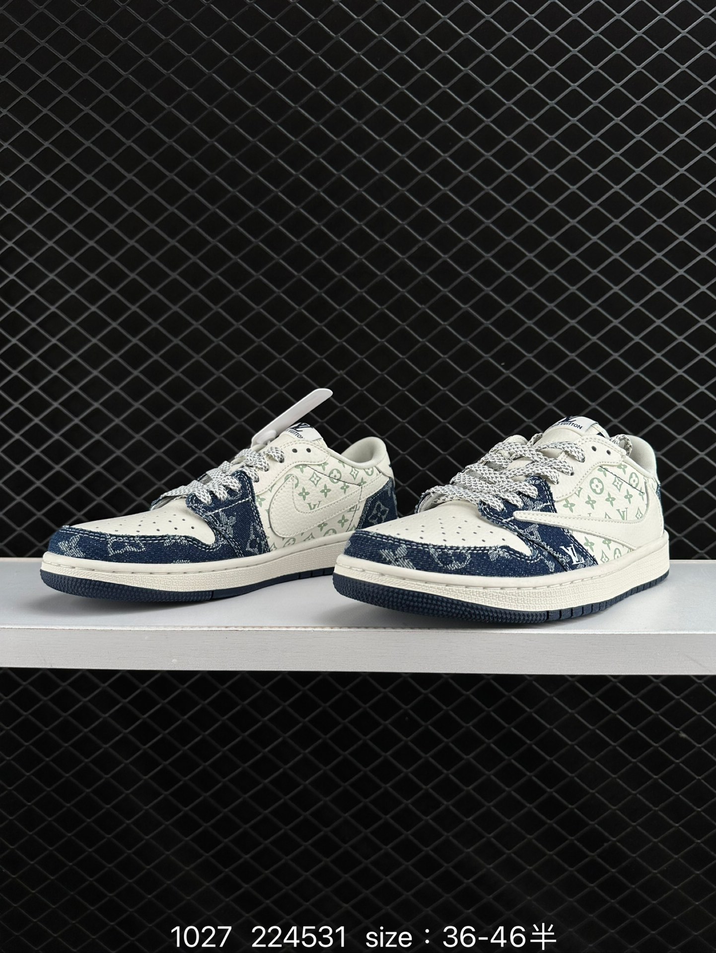 fragment design x Travis Scott x Nike Air Jordan 1 Low OG SP”Black/Green Toe“